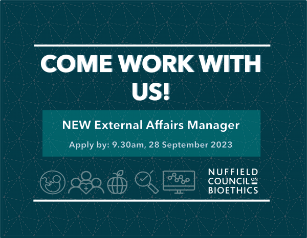 Come work with us External Affairs Manager 1